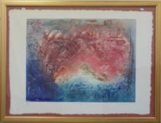 WITHDRAWN          A pair of artist proof abstract prints, 73/250 entitled Taurus and Pallas,