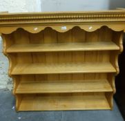 A pine dresser top (height 105cm x width 118cm)
