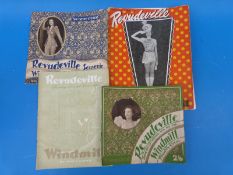 A quantity of programmes from Revudeville at the Windmill, Piccadilly Circus and one for a Folies