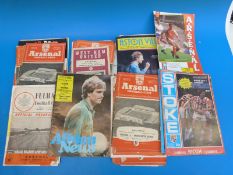 A collection of Arsenal Football Club and other programmes