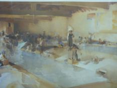 Six various William Russell Flint prints including Ladies Bathing (25cm x 34cm)