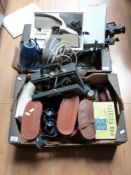 Four sets of binoculars including Omega & Carl Veitch, vintage cameras,