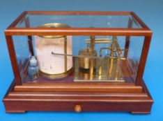 An F Darton & Co Ltd mahogany barograph