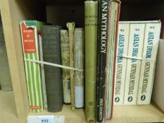 A collection of books about India, Indian culture, Malaya and China including 'India in Colour',