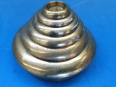 A run of 6 brass stacking weights 1Ib down to ½oz