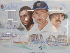 A framed picture by David Stallard,