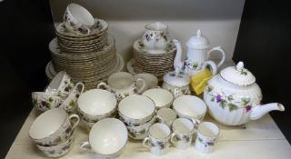 Royal Worcester dinner and tea ware in Bacchanal pattern,