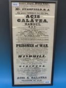 A Theatre Royal poster, Drury Lane,