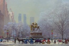 A limited edition print by Alexander Chen of Central Park,