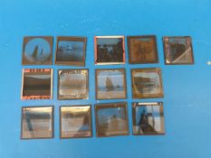 A collection of slides to include yacht race images, titled 'The Jubilee Yacht Off The Nore' with