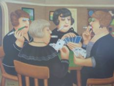 Beryl Cook print 'Bridge Party' signed in pencil to margin and embossed AGP lower left (35 x 47cm)