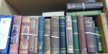 A sundry selection of books with early 20thC bindings