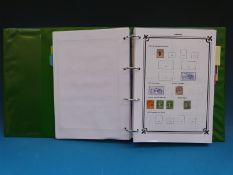 An album of European stamps: France 1937 National Museums set U/M and Netherlands 1869 1 1/2 cents