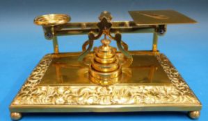 A set of probably Mordan brass letter scales,