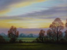 Christopher Osbourne: Pair of oils on board of country scenes
