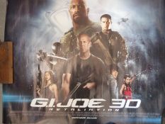 Seven cinema posters for Hunger Games, 300 Rise of an Empire, Elysium, Pacific Rim, GI Joe 3D,