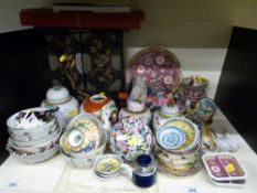 A large collection of oriental ceramics, cloissoné,