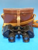 A cased pair of Wray London Magniva binoculars 8x30
