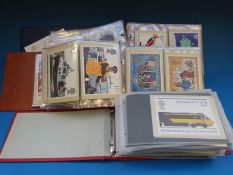 Three albums of PHQ Post Office picture cards