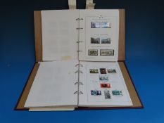 Two GB simplified stamp albums of mint and used stamps