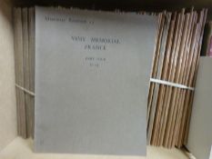 A collection of 81 Memorial Registers detailing the fallen in the First World War.