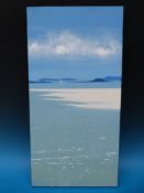 Richard Pearce: Acrylic on canvas of view from the artist's eagle studio on Bryher, Isles of Scilly.