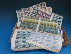 A large quantity of mint QEII GB sheets and part sheets of stamps,