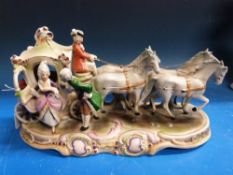 Capodimonte carriage and horses,