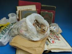 A box of all world stamps,