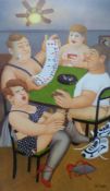 Beryl Cook signed print 'Strip Poker' 533/650 (56 x 32cm)