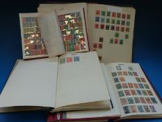 Five albums and one stockbook of European and World stamps including early Belgium, France, Germany,