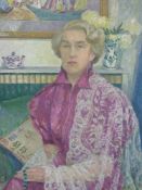 Rudolf Helmut Sauter RBA, RI, PSI (1895 - 1977):  Oil on board 'Viola',