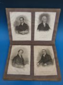 An 18th /19thC album of famous scientists and inventors,