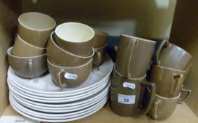 A large collection of Branksome pottery