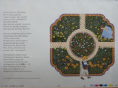 A signed edition of Abigail's Garden by Helen Williams together with a framed proof page (23.