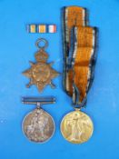A group of three WWI medals awarded to S3-031260. CPL A.M. Harvey. A.S.C.