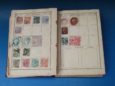 A Lincoln album of mainly Victorian all-world stamps