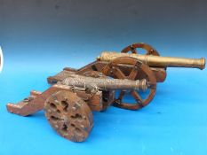 A pair of model cannon