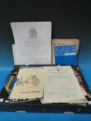 A quantity of ephemera relating to Aneurin John,