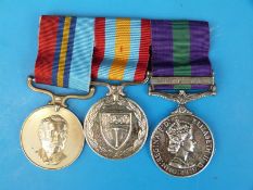 A Rhodesian group of three medals including Exemplary Service Medal,