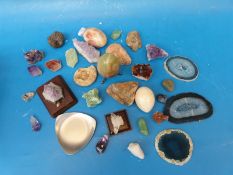 A collection of rock crystal