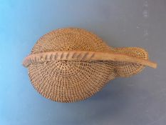 A Naga Apatoni Indian / Burmese tribal wicker hat.