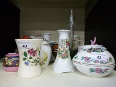 Mixed ceramics to include Poole, Carlton, Wedgwood and Worcester,