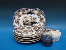 A collection of Oriental plates,