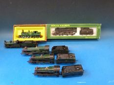 A quantity of 00 gauge railway locomotives to include four GWR tender locos,