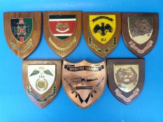 Seven Rhodesian military plaques including Rhodesia, One Commando,