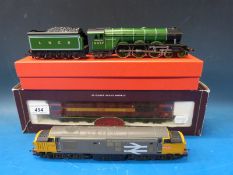 Three Hornby 00 gauge locomotives EWS Class 58 diesel electric in original box,