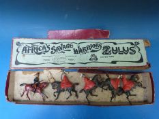 Britains lead Soldiers, five mounted examples and 17 foot soldiers etc,