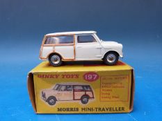 Dinky Toys diecast model Morris Mini-Traveller, 197, in original box.