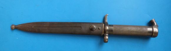 An 1896 Swedish bayonet and scabbard,